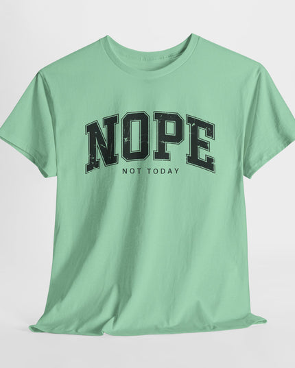 Nope Not Today Shirt, Funny TShirt, Sarcastic Tee, Nope Shirt, Funny Adult Tshirt, Sarcastic Joke Shirt, Gift For Lazy Friend, Not Adulting