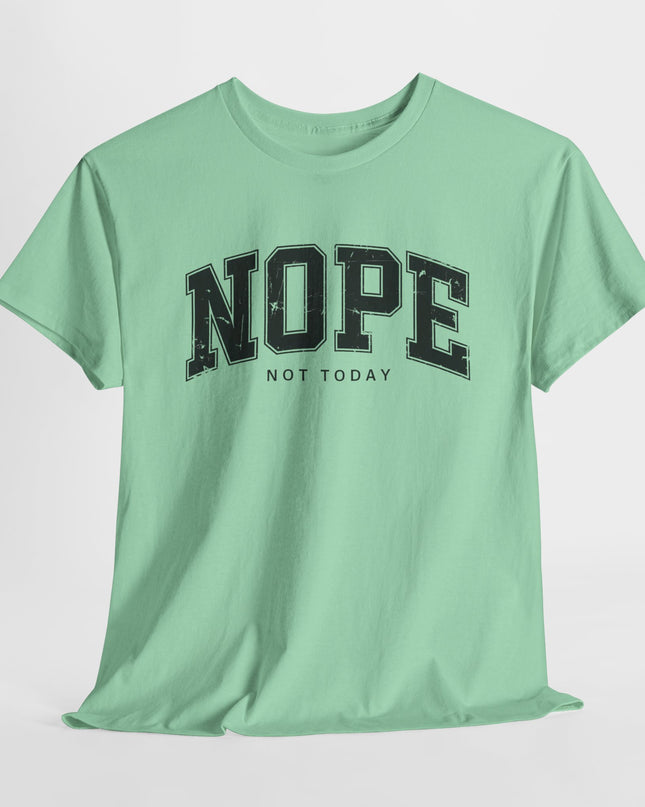 Nope Not Today Shirt, Funny TShirt, Sarcastic Tee, Nope Shirt, Funny Adult Tshirt, Sarcastic Joke Shirt, Gift For Lazy Friend, Not Adulting