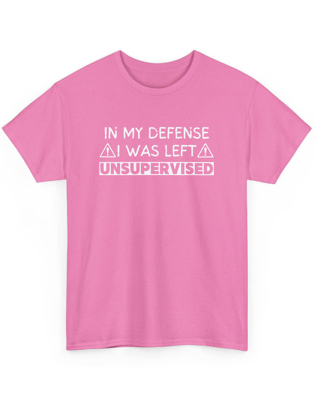 In My Defense Funny T-shirt Offensive T Shirt Cool Graphic T Shirts Crazy Shirts for Men, Women, Teens, Novelty Tee
