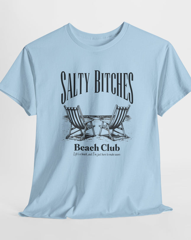 Salty Bitches Beach Club T-Shirt, Fun Beachwear, Vacation Tee, Stay Salty Shirt, Summer Shirt, Beach Shirt, Beach Vibes, Sassy Shirt