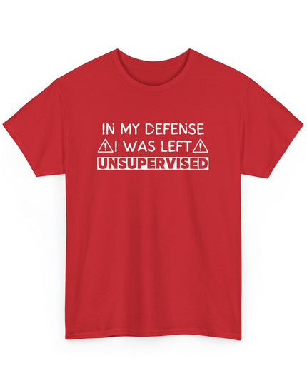 In My Defense Funny T-shirt Offensive T Shirt Cool Graphic T Shirts Crazy Shirts for Men, Women, Teens, Novelty Tee