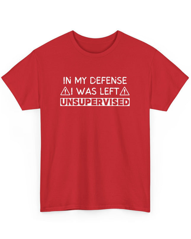 In My Defense Funny T-shirt Offensive T Shirt Cool Graphic T Shirts Crazy Shirts for Men, Women, Teens, Novelty Tee