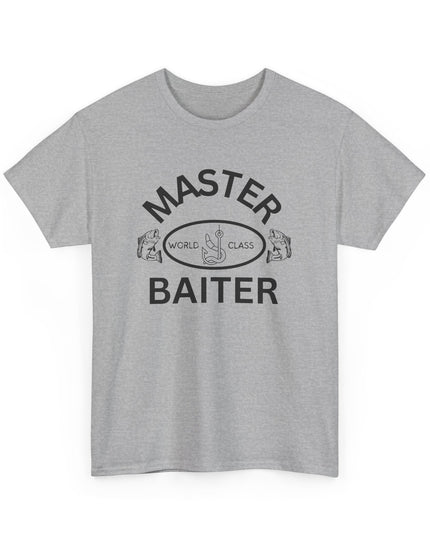 World Class Master Baiter Fishing Shirt Funny Offensive T-shirt Cool Graphic T-Shirts Crazy Wild Shirts for Men Women Teens Novelty Tee