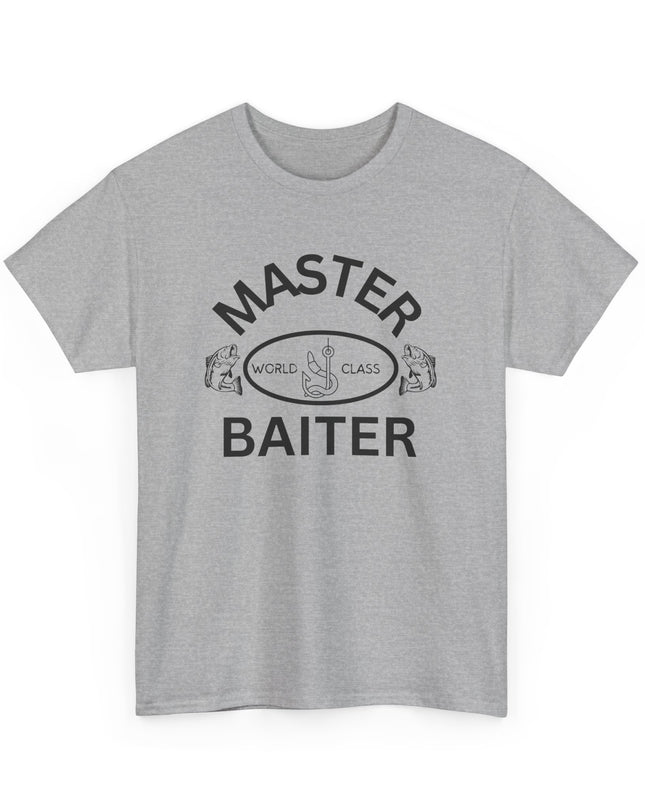 World Class Master Baiter Fishing Shirt Funny Offensive T-shirt Cool Graphic T-Shirts Crazy Wild Shirts for Men Women Teens Novelty Tee