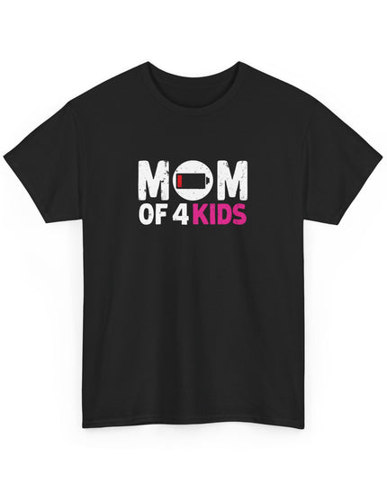 Mom of 4 Kids T-Shirt, Crazy Mom T-Shirt, Life of a Mom I Was Normal 4 Kids Ago, Funny Mom Shirt, Perfect for Mother's Day, Gift for Mom