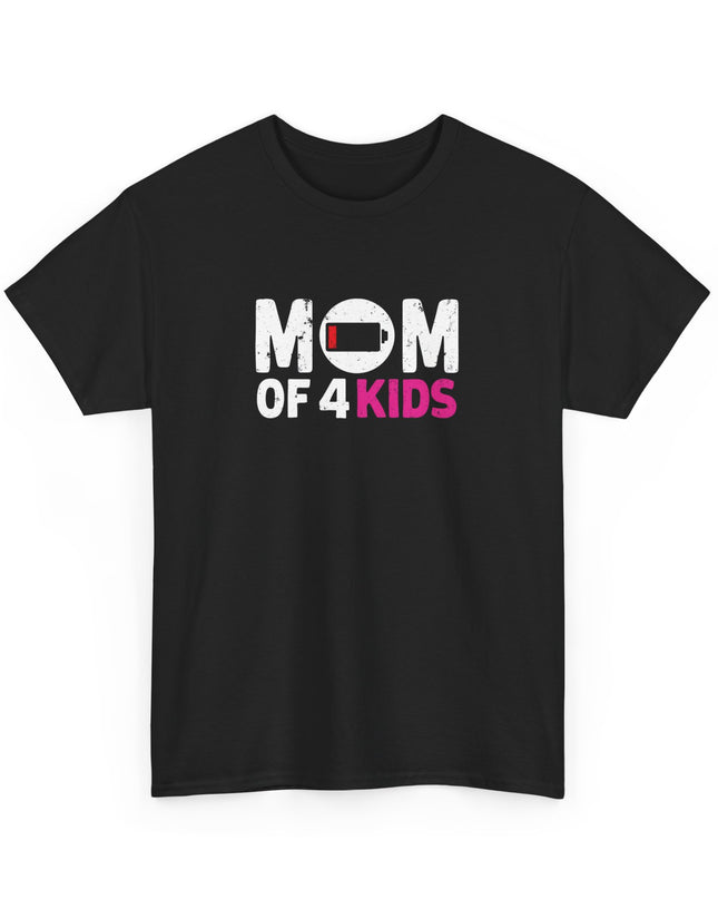 Mom of 4 Kids T-Shirt, Crazy Mom T-Shirt, Life of a Mom I Was Normal 4 Kids Ago, Funny Mom Shirt, Perfect for Mother's Day, Gift for Mom