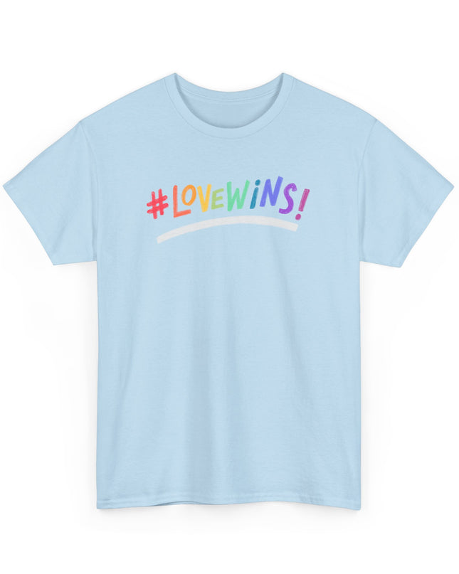 Love Wins Unisex T-Shirt LGBTQ Gay Pride lgbtq tee, lgbtq Rainbow Shirt, Pride Parade Apparel, Equality Love Clothing, LGBTQ
