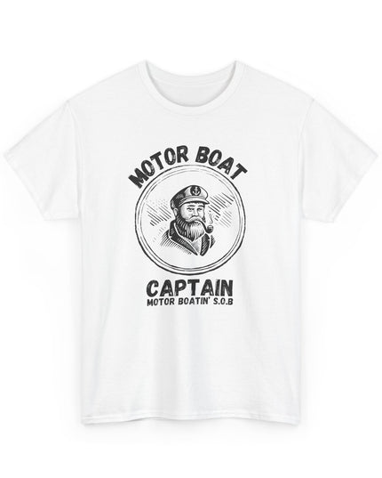 Motor Boating Captain SOB T-shirt Graphic Joke TShirts Crazy Funny Shirts for Men Women Teens Novelty Tee Offensive T-shirt