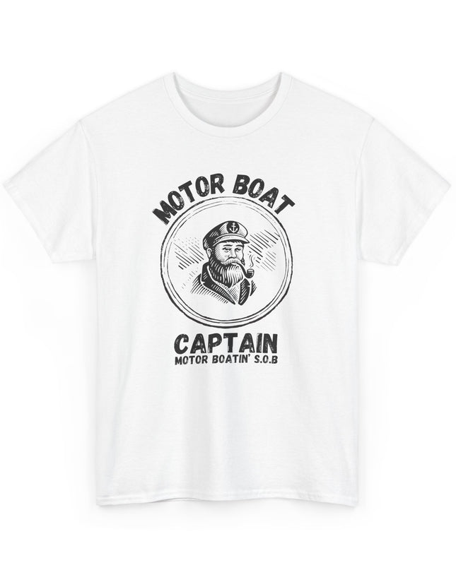 Motor Boating Captain SOB T-shirt Graphic Joke TShirts Crazy Funny Shirts for Men Women Teens Novelty Tee Offensive T-shirt