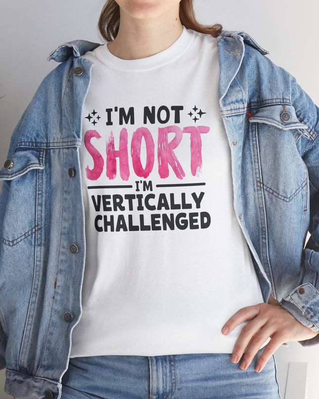 Funny Vertically Challenged Tee, Compact and Cute, Cute and Short Shirt, Gift for Short People, Birthday Gift, Funny Joke Statement Tee,