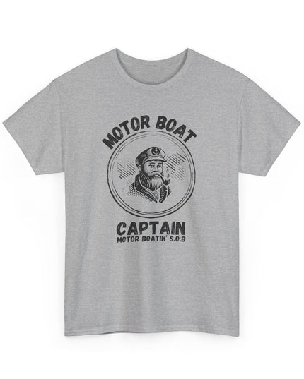 Motor Boating Captain SOB T-shirt Graphic Joke TShirts Crazy Funny Shirts for Men Women Teens Novelty Tee Offensive T-shirt