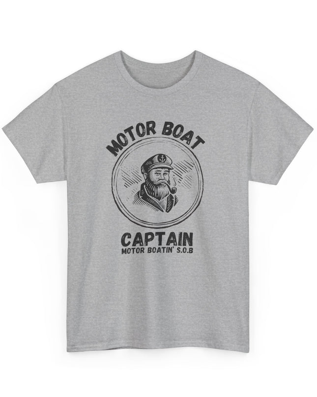 Motor Boating Captain SOB T-shirt Graphic Joke TShirts Crazy Funny Shirts for Men Women Teens Novelty Tee Offensive T-shirt
