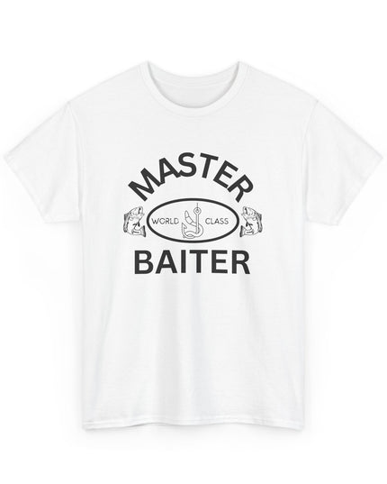 World Class Master Baiter Fishing Shirt Funny Offensive T-shirt Cool Graphic T-Shirts Crazy Wild Shirts for Men Women Teens Novelty Tee