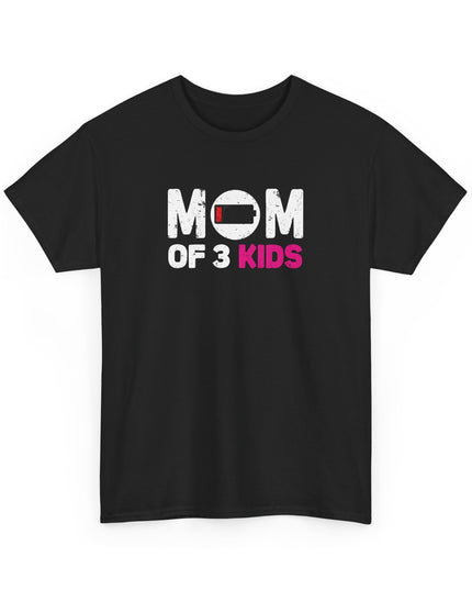 Funny Mom of 3 Kids Tee, Gift for Moms, Crazy Mom T-Shirt, mothers Shirt, Life of a Mom, 3 Kids Mom, Funny Mom Shirt, Mom of 3 Shirt,
