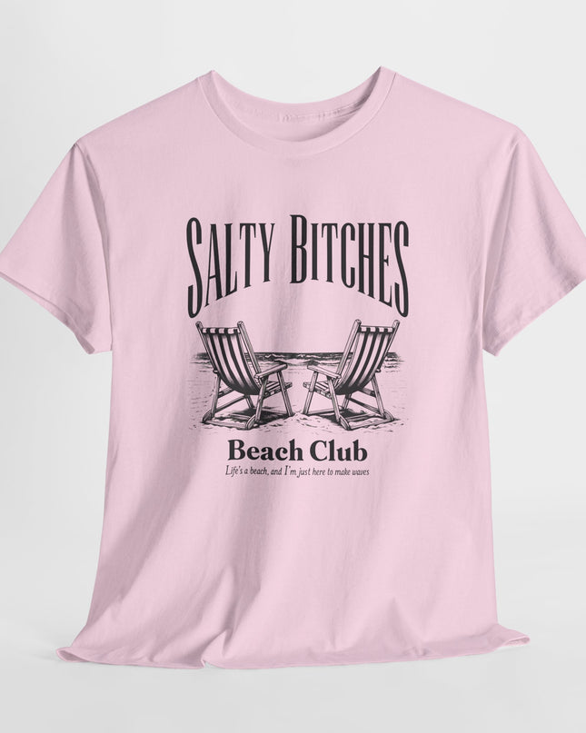 Salty Bitches Beach Club T-Shirt, Fun Beachwear, Vacation Tee, Stay Salty Shirt, Summer Shirt, Beach Shirt, Beach Vibes, Sassy Shirt