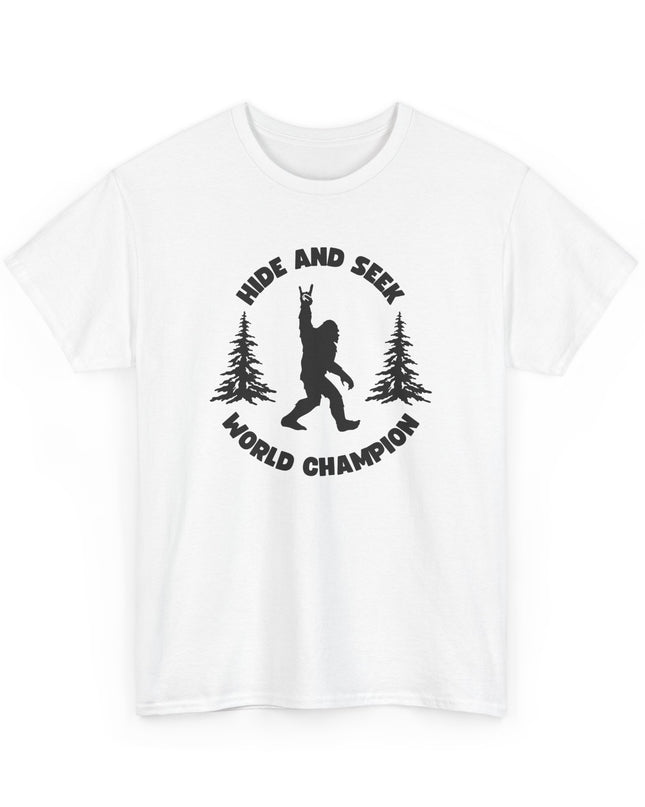 Hide and Seek World Champ funny T-shirt, Shirt Cool Graphic, T-Shirts Crazy Shirts, Joke Tee, for Men, Women, Teens, Kids Novelty Tee