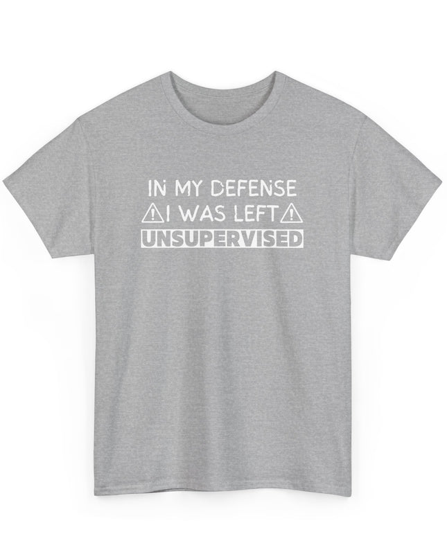 In My Defense Funny T-shirt Offensive T Shirt Cool Graphic T Shirts Crazy Shirts for Men, Women, Teens, Novelty Tee