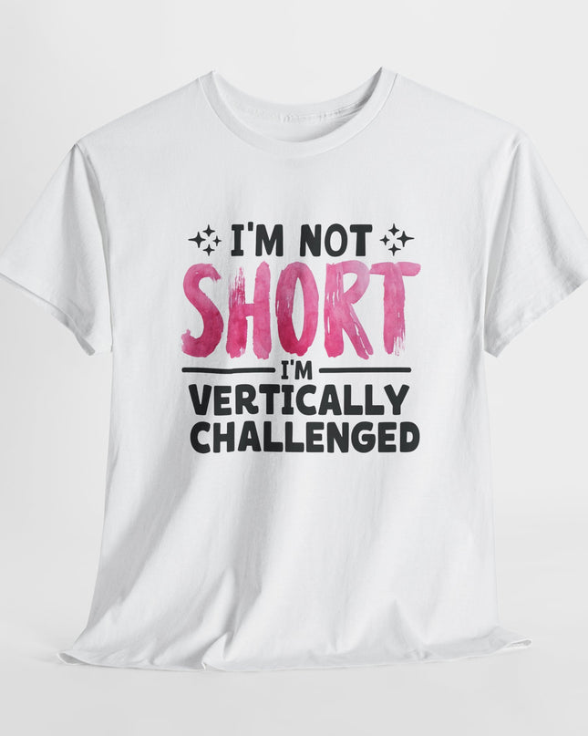 Funny Vertically Challenged Tee, Compact and Cute, Cute and Short Shirt, Gift for Short People, Birthday Gift, Funny Joke Statement Tee,