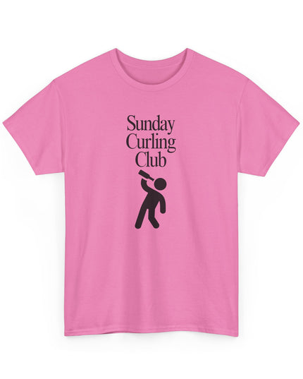 Sunday Curling Club T-Shirt Funny Tee, Humor Shirt, Sarcastic Graphic Tee, Joke Shirt for Men, Women, and Teens