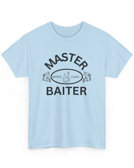 World Class Master Baiter Fishing Shirt Funny Offensive T-shirt Cool Graphic T-Shirts Crazy Wild Shirts for Men Women Teens Novelty Tee