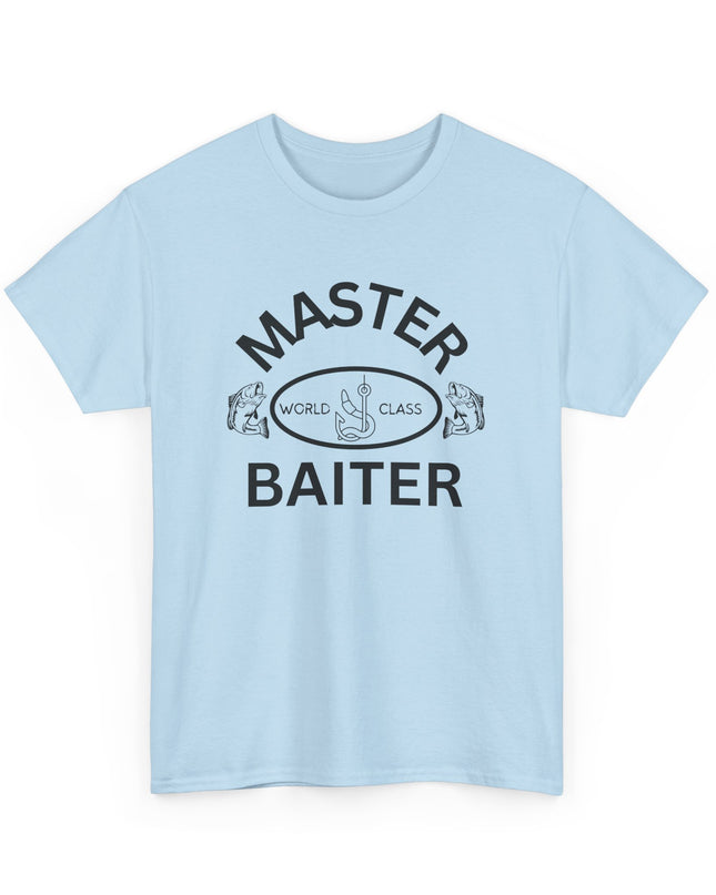 World Class Master Baiter Fishing Shirt Funny Offensive T-shirt Cool Graphic T-Shirts Crazy Wild Shirts for Men Women Teens Novelty Tee