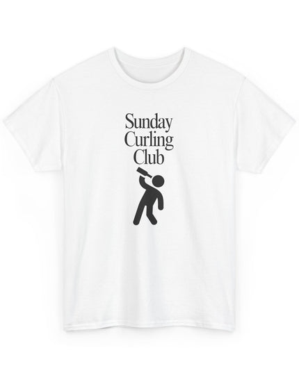 Sunday Curling Club T-Shirt Funny Tee, Humor Shirt, Sarcastic Graphic Tee, Joke Shirt for Men, Women, and Teens