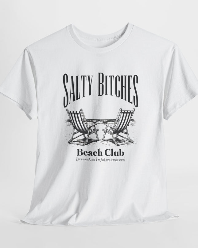 Salty Bitches Beach Club T-Shirt, Fun Beachwear, Vacation Tee, Stay Salty Shirt, Summer Shirt, Beach Shirt, Beach Vibes, Sassy Shirt