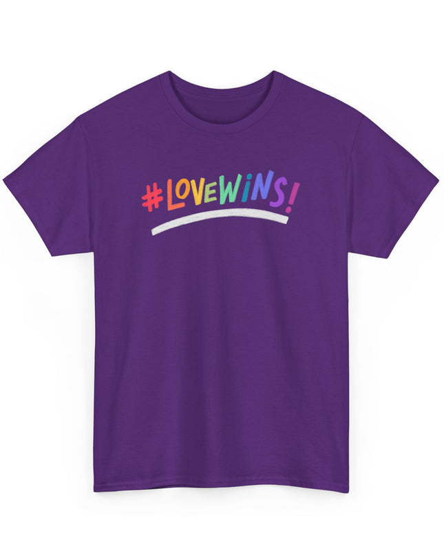 Love Wins Unisex T-Shirt LGBTQ Gay Pride lgbtq tee, lgbtq Rainbow Shirt, Pride Parade Apparel, Equality Love Clothing, LGBTQ