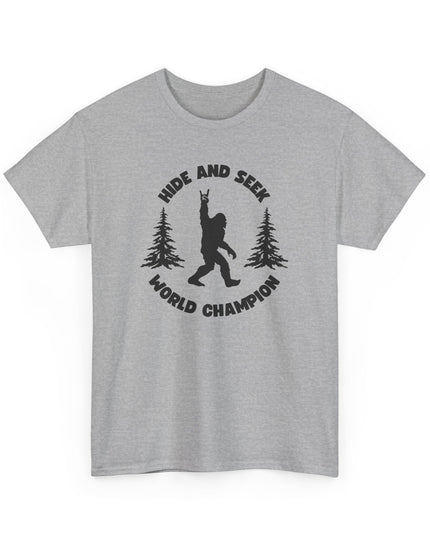 Hide and Seek World Champ funny T-shirt, Shirt Cool Graphic, T-Shirts Crazy Shirts, Joke Tee, for Men, Women, Teens, Kids Novelty Tee