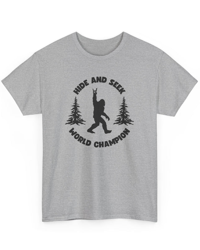 Hide and Seek World Champ funny T-shirt, Shirt Cool Graphic, T-Shirts Crazy Shirts, Joke Tee, for Men, Women, Teens, Kids Novelty Tee