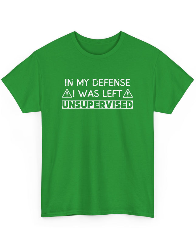 In My Defense Funny T-shirt Offensive T Shirt Cool Graphic T Shirts Crazy Shirts for Men, Women, Teens, Novelty Tee