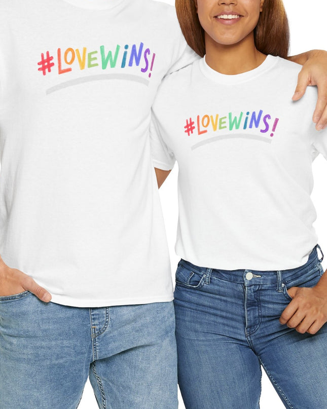 Love Wins Unisex T-Shirt LGBTQ Gay Pride lgbtq tee, lgbtq Rainbow Shirt, Pride Parade Apparel, Equality Love Clothing, LGBTQ