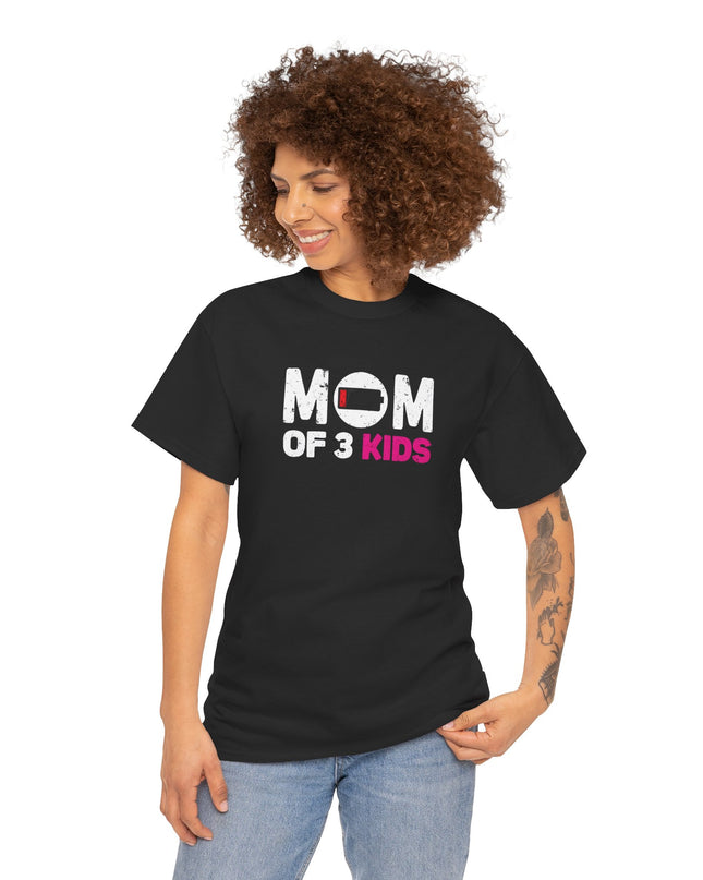 Funny Mom of 3 Kids Tee, Gift for Moms, Crazy Mom T-Shirt, mothers Shirt, Life of a Mom, 3 Kids Mom, Funny Mom Shirt, Mom of 3 Shirt,