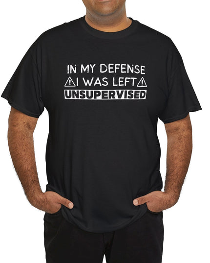 In My Defense Funny T-shirt Offensive T Shirt Cool Graphic T Shirts Crazy Shirts for Men, Women, Teens, Novelty Tee